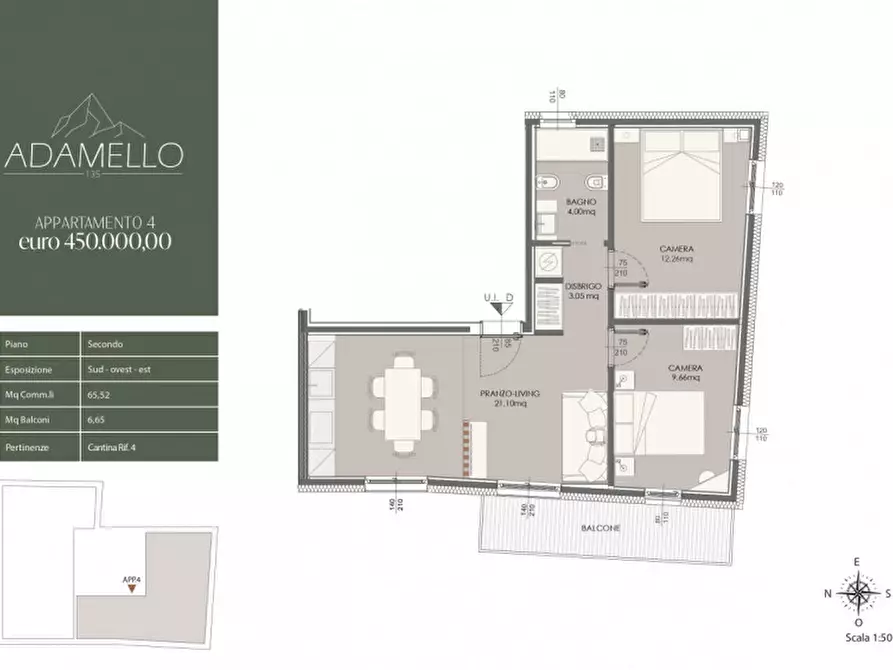 Immagine 30 di Appartamento in vendita  in Via Binelli, 3 a Pinzolo
