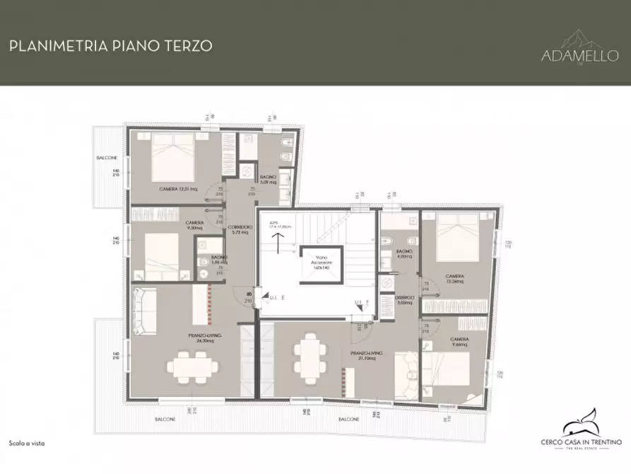 Immagine 15 di Appartamento in vendita  in Via Binelli, 3 a Pinzolo