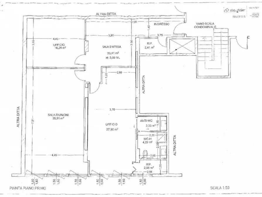 Immagine 15 di Ufficio in vendita  in Corso Vittorio Emanuele II, 136 a Pescara