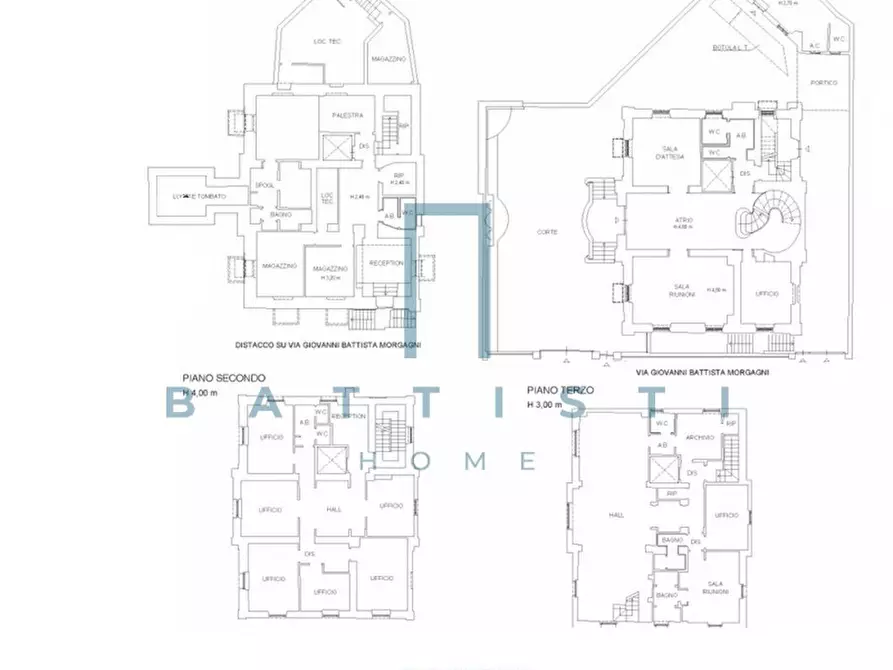 Immagine 68 di Palazzo in vendita  in Via Giovanni Battista Morgagni a Roma