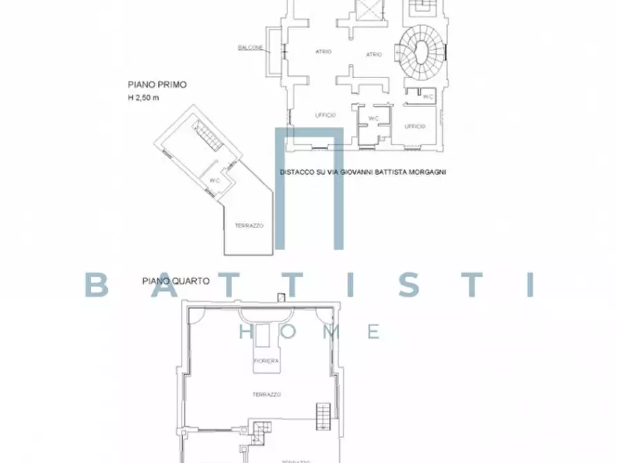 Immagine 69 di Palazzo in vendita  in Via Giovanni Battista Morgagni a Roma