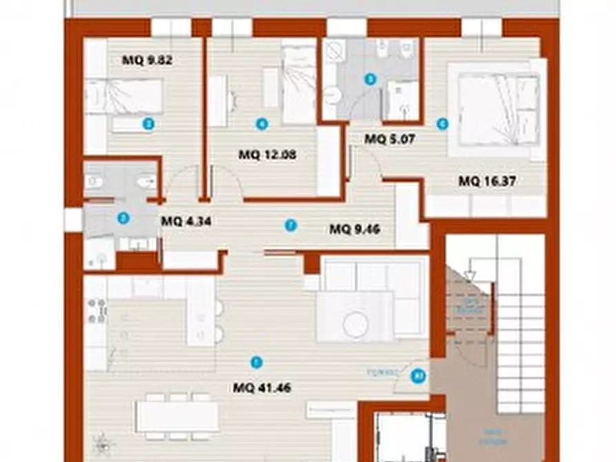 Immagine 22 di Appartamento in vendita  in Via de Gasperi a Quarto D'altino