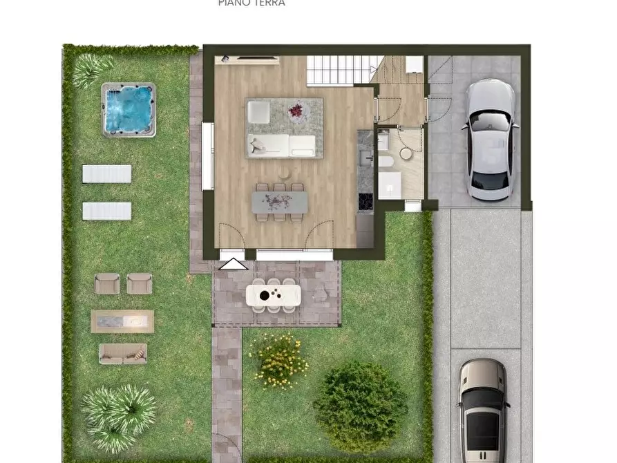 Immagine 2 di Casa bifamiliare in vendita  a Tezze Sul Brenta