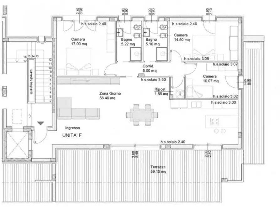 Immagine 42 di Attico in vendita  in via guizza conselvana 344 a Padova