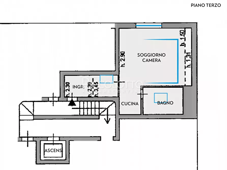 Immagine 14 di Monolocale in vendita  in Corso Italia a Cortina D'ampezzo