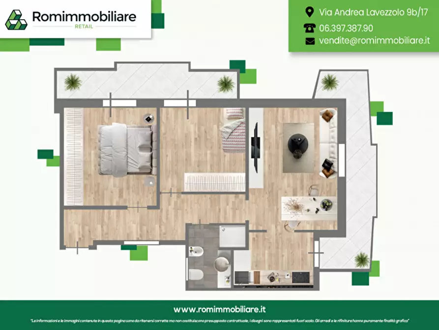 Immagine 22 di Appartamento in vendita  in Vicolo degli Orti Portuensi a Roma