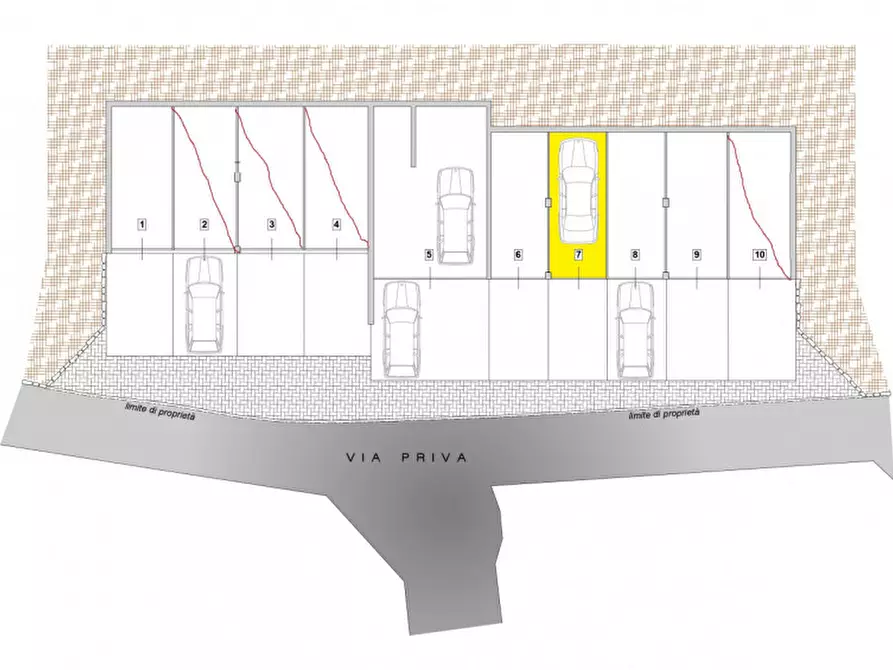 Immagine 2 di Garage in vendita  a Como
