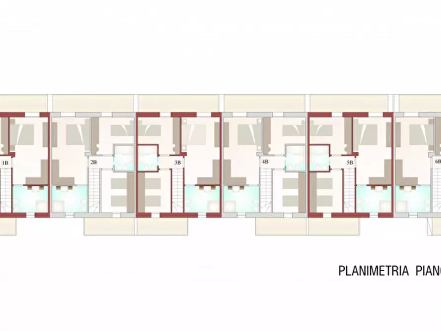 Immagine 7 di Villetta a schiera in vendita  in Via Ravennate a Cesena