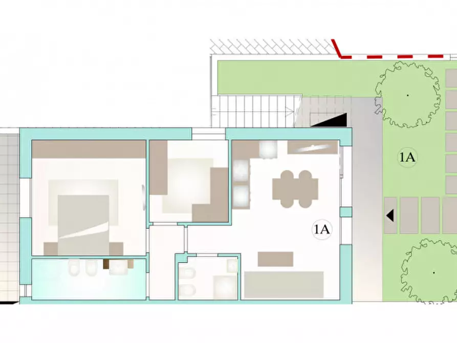 Immagine 5 di Appartamento in vendita  in Via Ravennate a Cesena