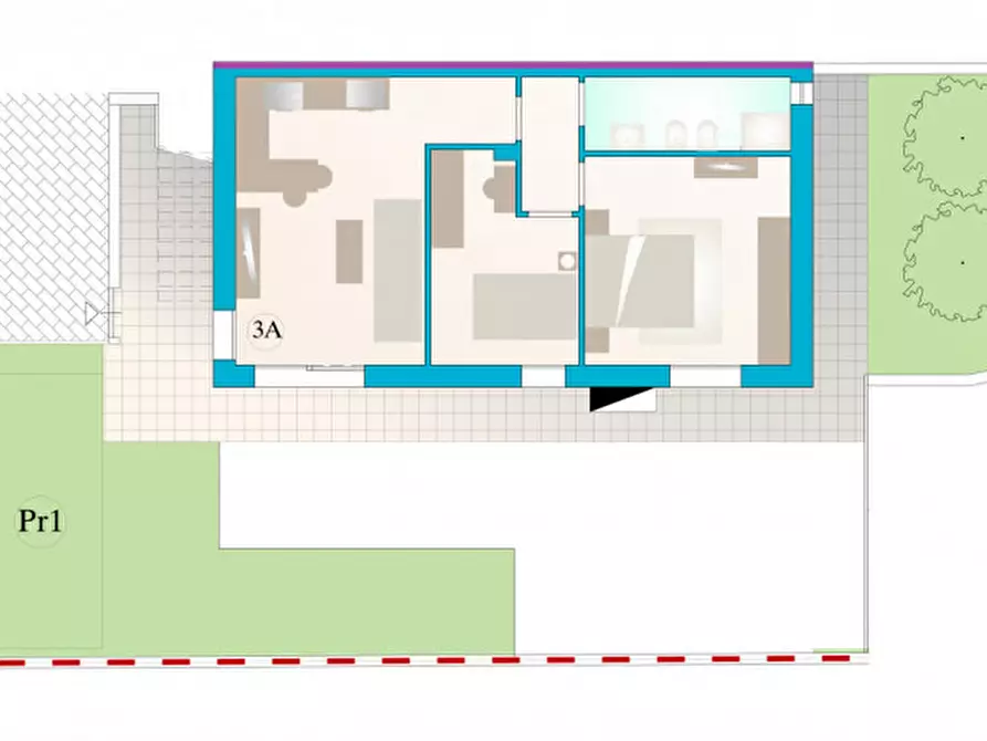 Immagine 6 di Appartamento in vendita  in Via Ravennate a Cesena