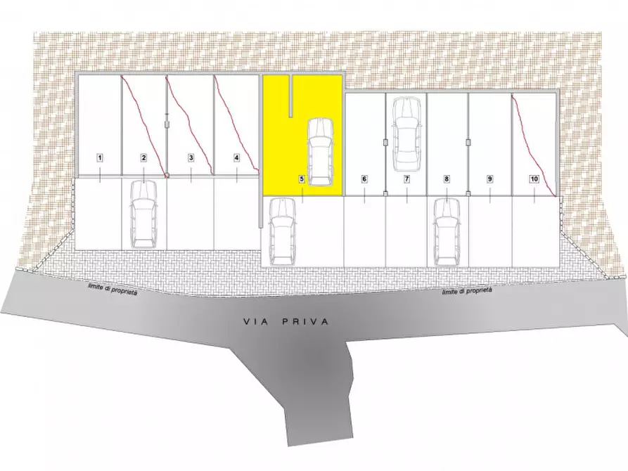 Immagine 2 di Garage in vendita  a Como
