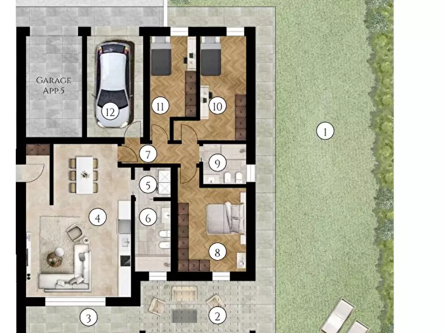 Immagine 3 di Appartamento in vendita  in Via Cavin di Sala a Santa Maria Di Sala