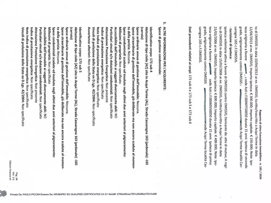 Immagine 6 di Palazzo in vendita  in Via Cassarogna, 163/165, 15011 Acqui Terme AL, Italia a Acqui Terme