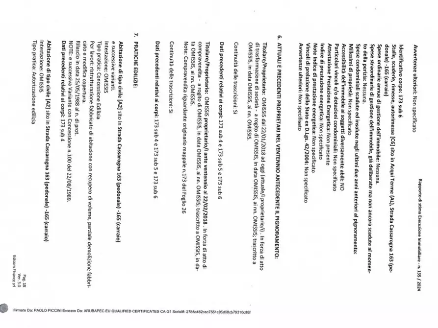 Immagine 7 di Palazzo in vendita  in Via Cassarogna, 163/165, 15011 Acqui Terme AL, Italia a Acqui Terme