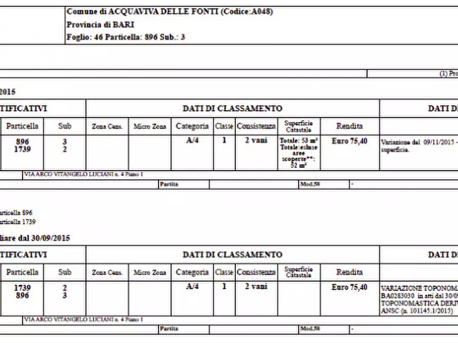 Immagine 1 di Appartamento in vendita  in Via Arco Vitangelo Luciani, 4 - 70021 Acquaviva delle Fonti (BA) a Acquaviva Delle Fonti