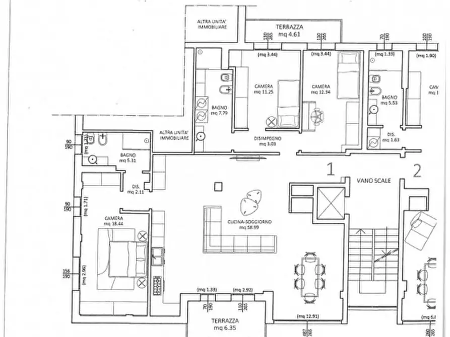 Immagine 4 di Appartamento in vendita  in Viale Giuseppe Mazzini a Vicenza