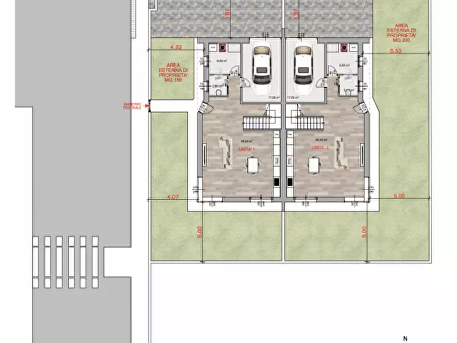 Immagine 11 di Casa bifamiliare in vendita  in Via San Pio X a Ponte San Nicolò