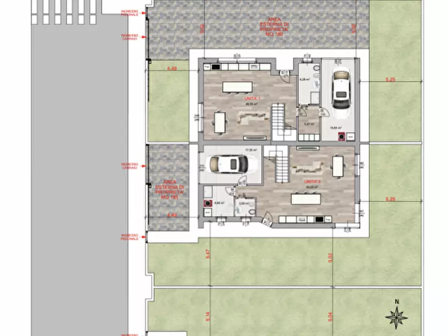 Immagine 14 di Casa bifamiliare in vendita  in Via San Pio X a Ponte San Nicolò