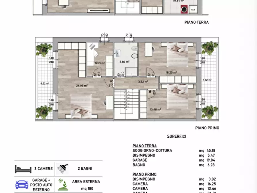 Immagine 15 di Casa bifamiliare in vendita  in Via San Pio X a Ponte San Nicolò