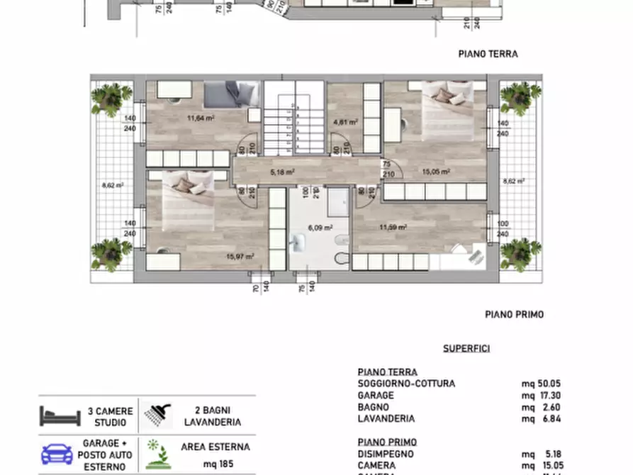 Immagine 16 di Casa bifamiliare in vendita  in Via San Pio X a Ponte San Nicolò