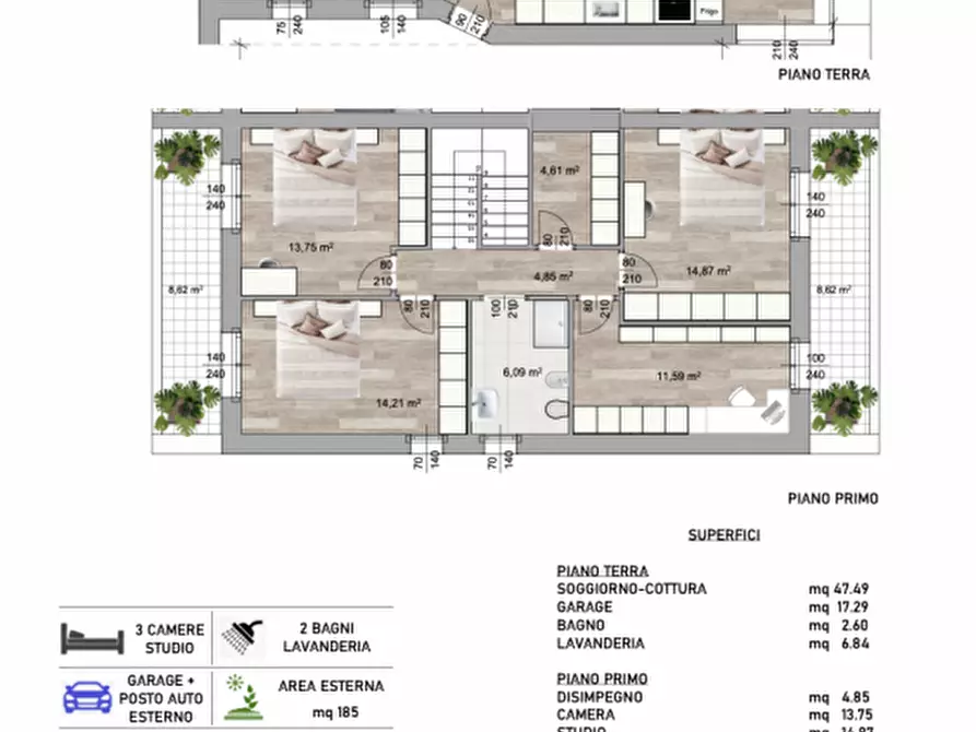 Immagine 19 di Casa bifamiliare in vendita  in Via San Pio X a Ponte San Nicolò