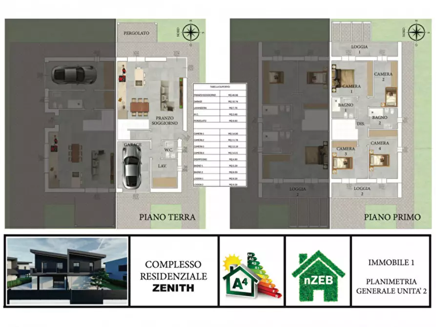 Immagine 37 di Casa bifamiliare in vendita  in Via Rita Levi Montalcini a Ponte San Nicolò