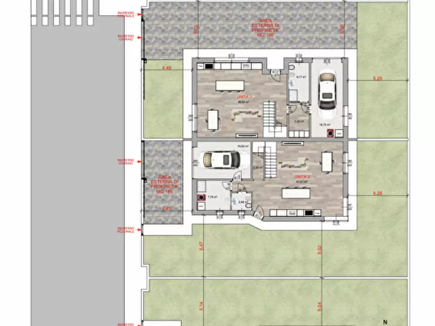 Immagine 40 di Casa bifamiliare in vendita  in Via Rita Levi Montalcini a Ponte San Nicolò