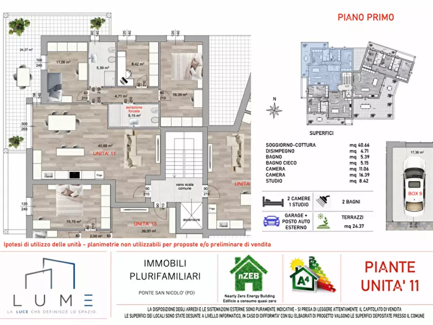 Immagine 19 di Appartamento in vendita  in Via Santa Teresa di Calcutta a Ponte San Nicolò