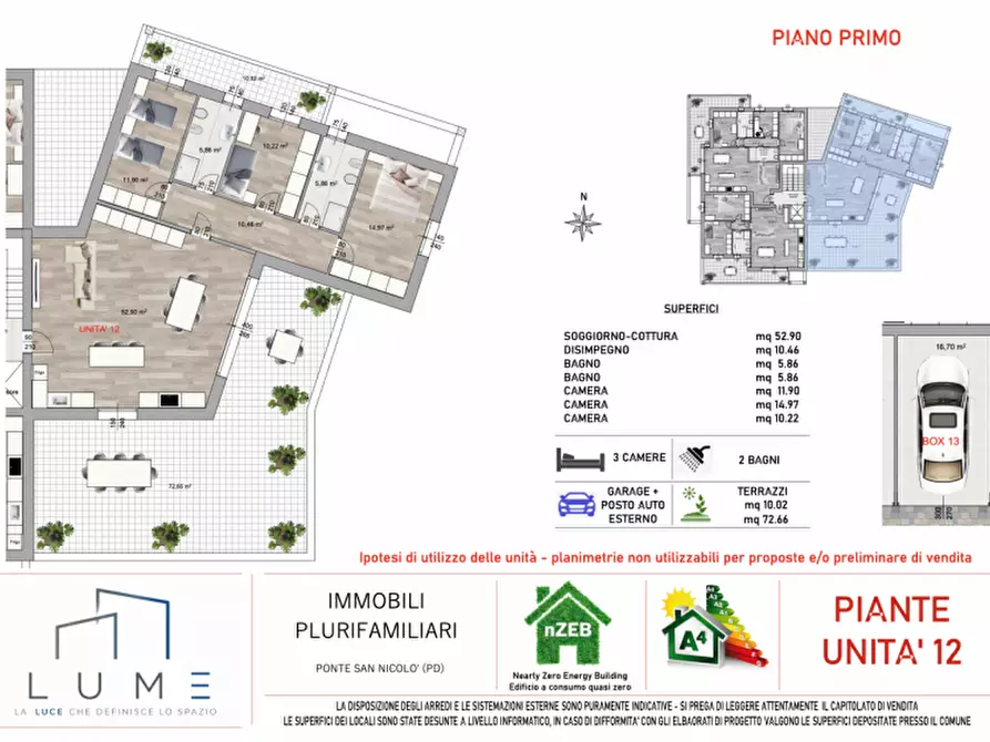 Immagine 20 di Appartamento in vendita  in Via Santa Teresa di Calcutta a Ponte San Nicolò
