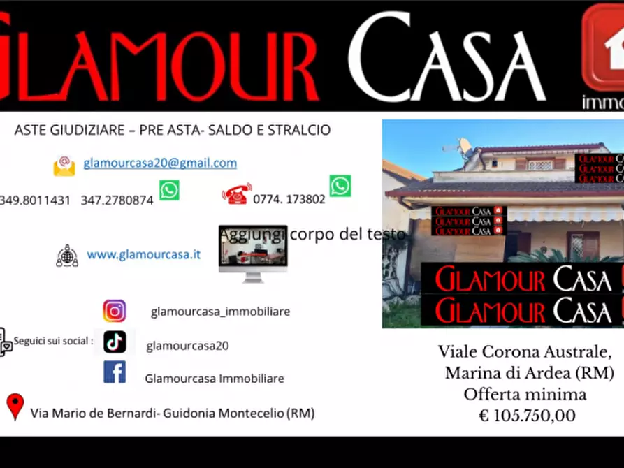 Immagine 1 di Villa in vendita  in Viale Corona Australe a Ardea