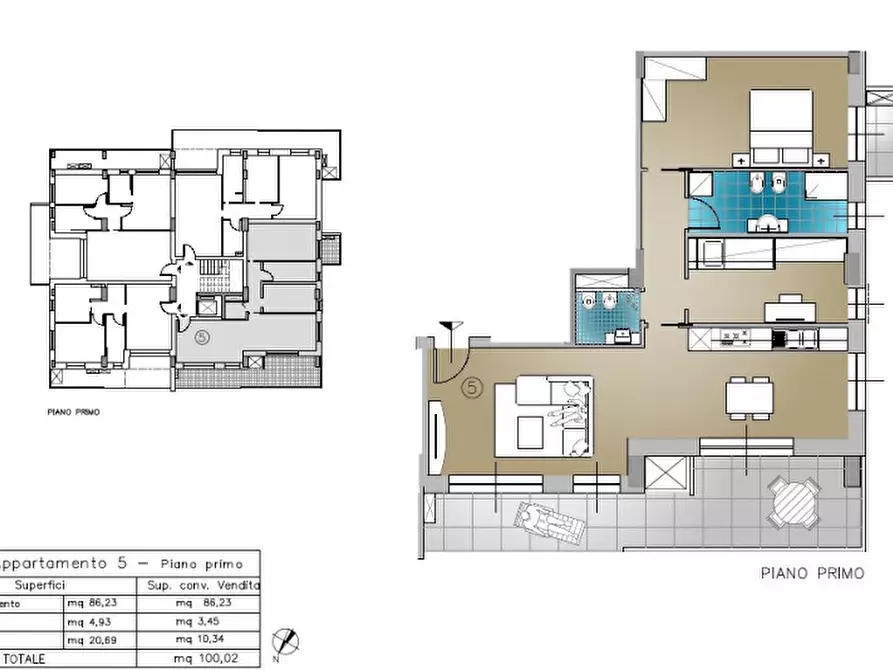 Immagine 3 di Appartamento in vendita  in Viale Francesco Petrarca a Riccione