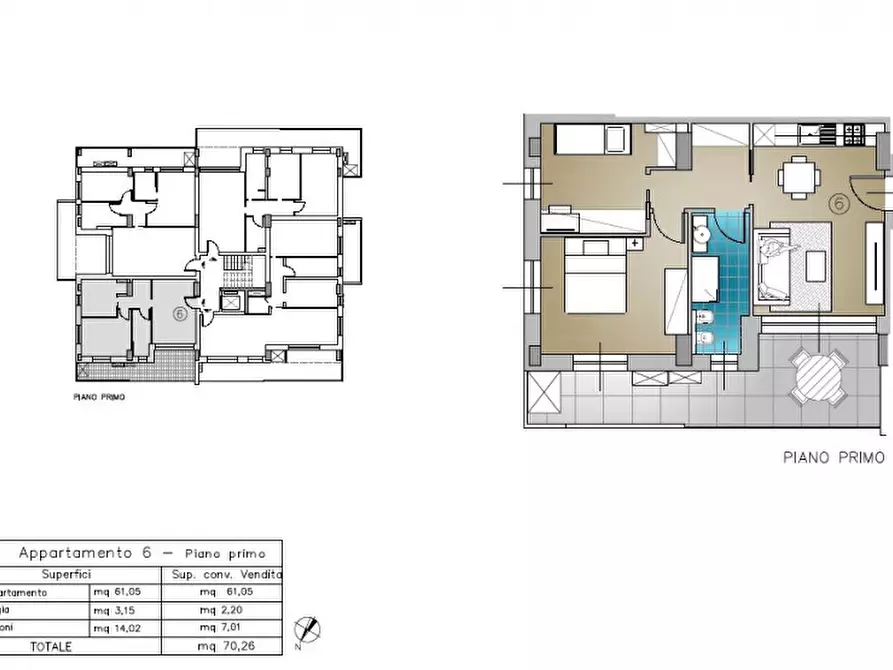 Immagine 3 di Appartamento in vendita  in Viale Francesco Petrarca a Riccione