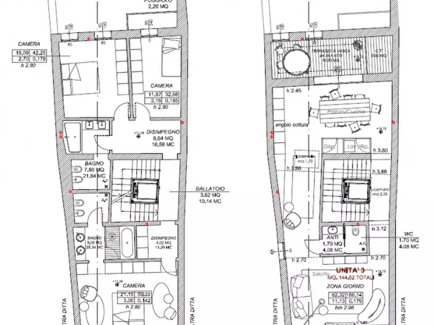 Immagine 28 di Attico in vendita  in Contrà Oratorio dei Servi Vicenza a Vicenza