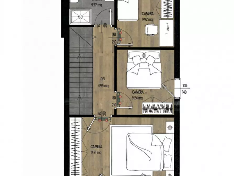 Immagine 11 di Villetta a schiera in vendita  in Via San Luigi Orione a Borgo Veneto