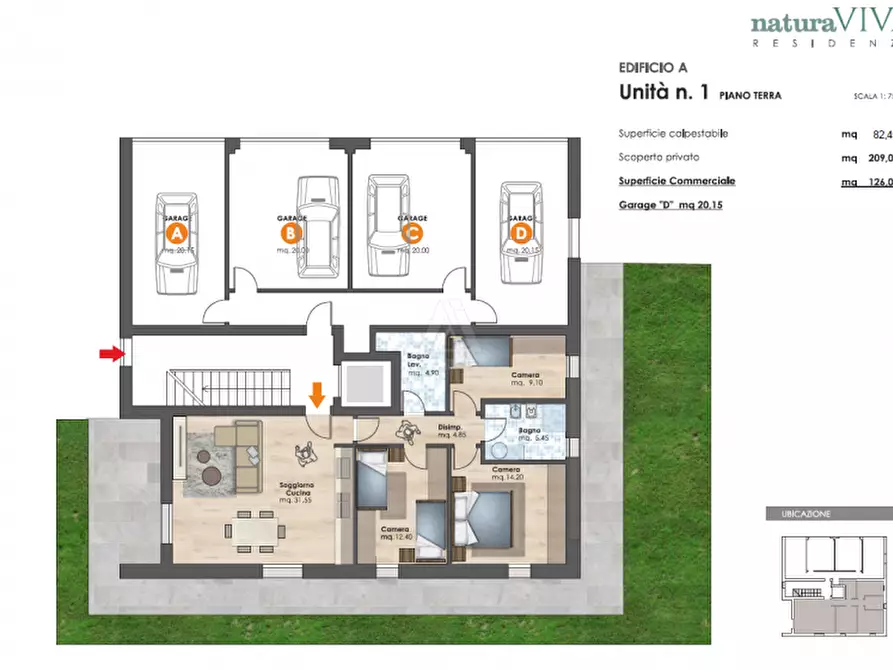 Immagine 15 di Appartamento in vendita  in Via Alessandro Manzoni a Castelfranco Veneto