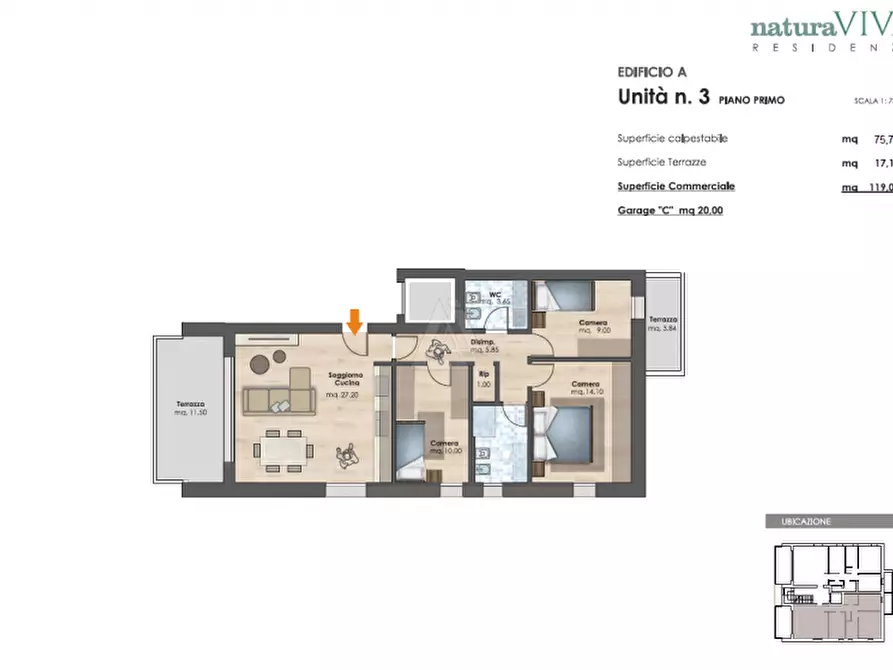 Immagine 15 di Appartamento in vendita  in Via Alessandro Manzoni a Castelfranco Veneto