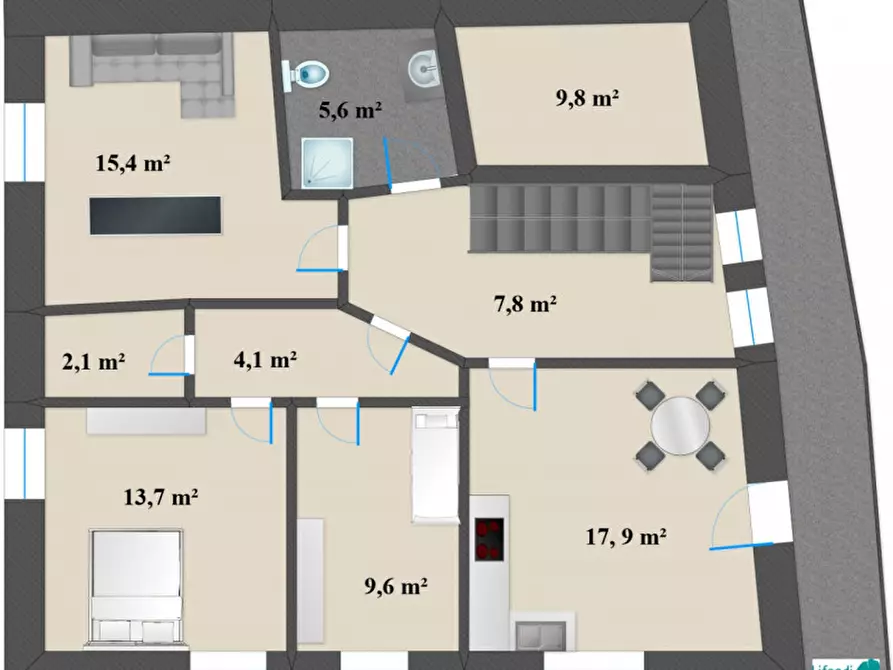 Immagine 17 di Appartamento in vendita  in Pinzoner Straße - Via Pinzano a Montagna .Montan.