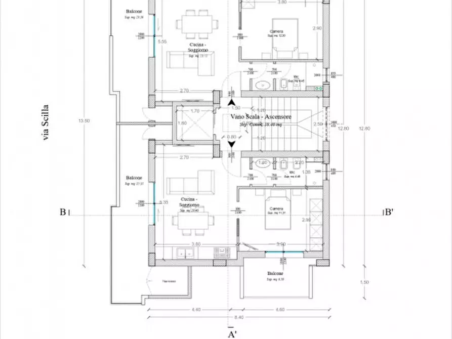 Immagine 3 di Appartamento in vendita  a Reggio Di Calabria