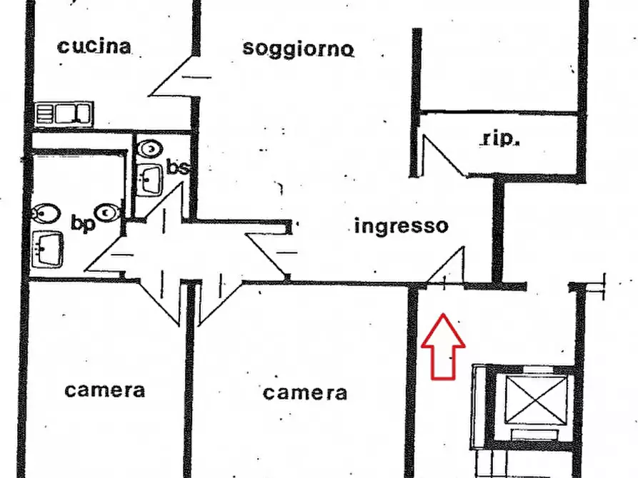 Immagine 31 di Appartamento in vendita  in via rorine 34 a Alba