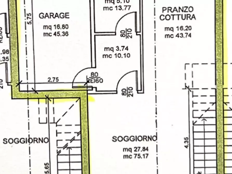 Immagine 27 di Villetta a schiera in vendita  in Via Schiavon a Albignasego