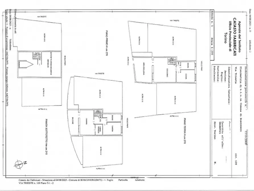 Immagine 32 di Villetta a schiera in vendita  in Via Trieste, 111 -1 a Bosconero