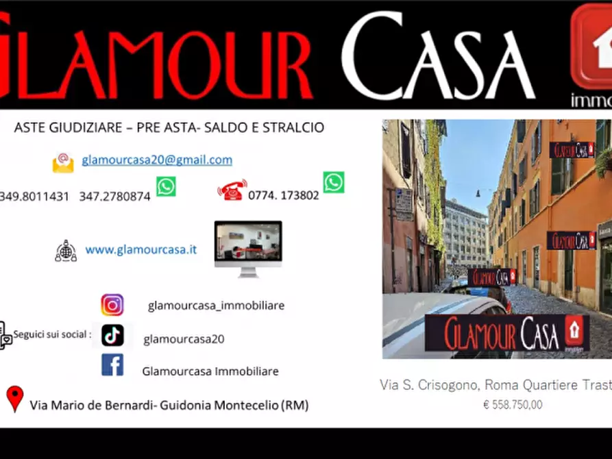 Immagine 1 di Bed & Breakfast in vendita  in Via di San Crisogono a Roma