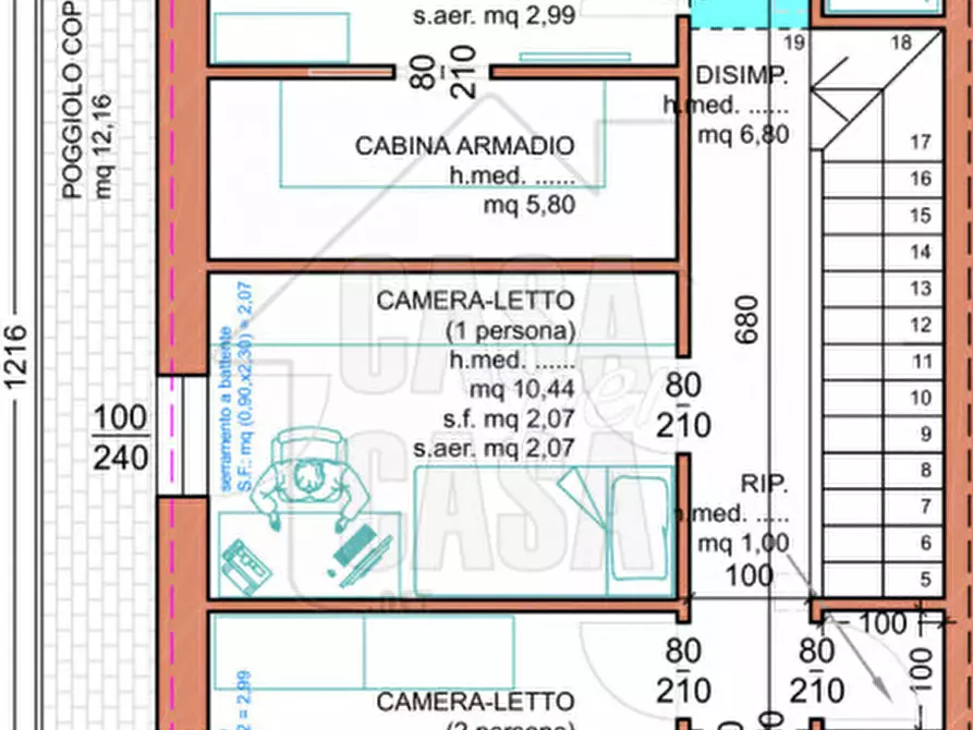 Immagine 10 di Casa bifamiliare in vendita  in Via Cà Oddo a Monselice