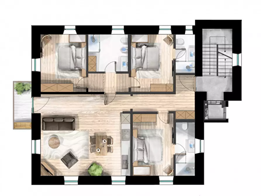 Immagine 12 di Appartamento in vendita  a Borgo D'anaunia