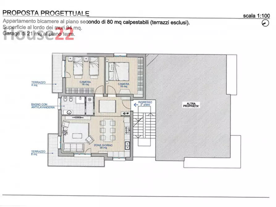 Immagine 4 di Appartamento in vendita  in Via Corbetta 76 a Vicenza