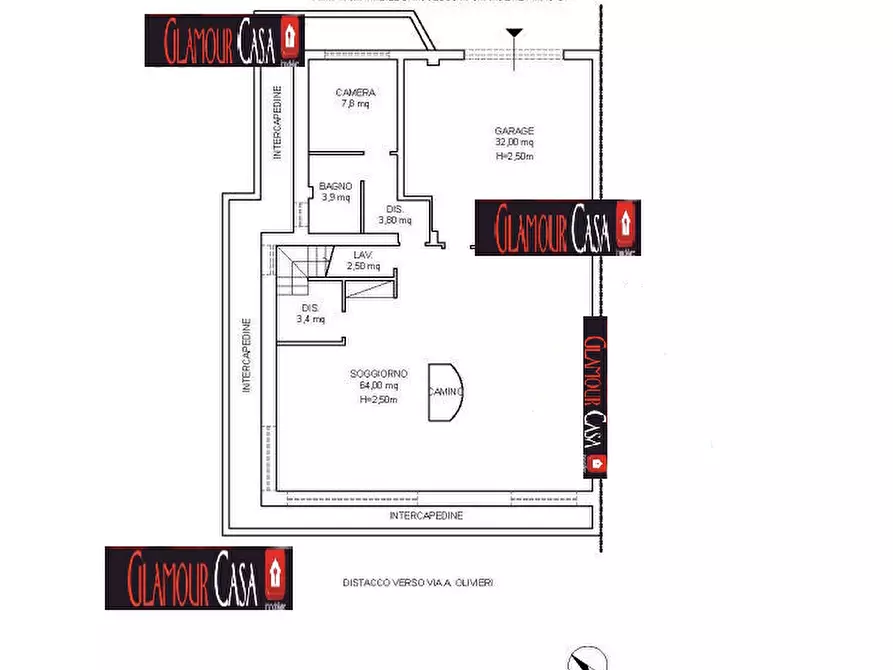 Immagine 28 di Villetta a schiera in vendita  in Via Alessio Olivieri a Roma