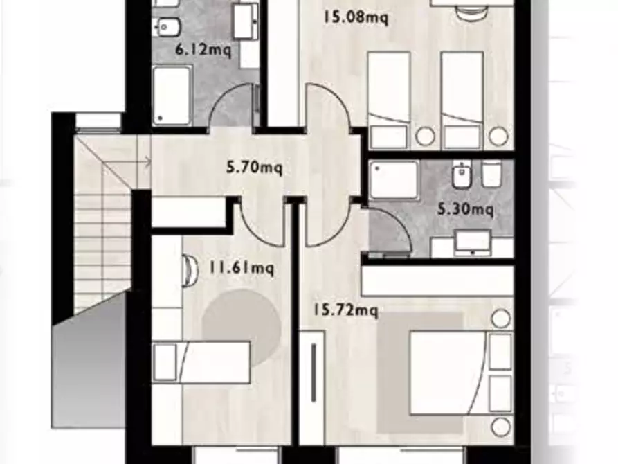 Immagine 27 di Casa bifamiliare in vendita  in via Galileo Galilei a Montebelluna