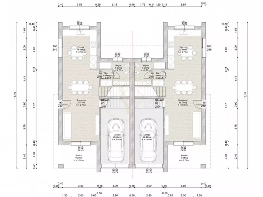 Immagine 1 di Casa bifamiliare in vendita  a Albignasego