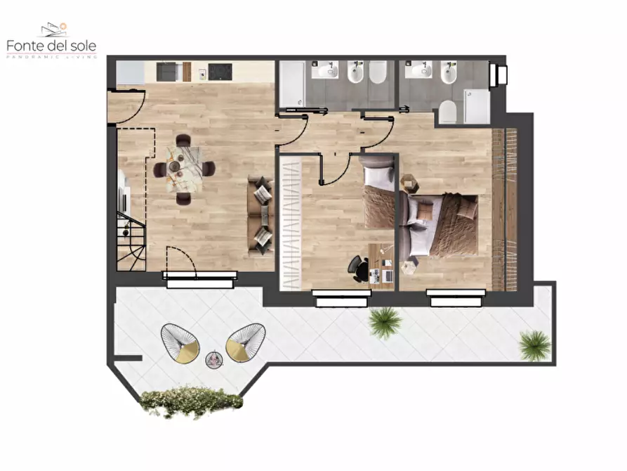 Immagine 22 di Attico in vendita  in Via di Vigna Murata a Roma