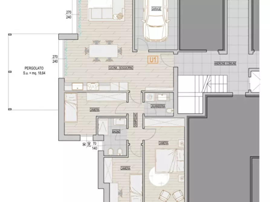 Immagine 24 di Appartamento in vendita  in Via Matteotti a Trevignano